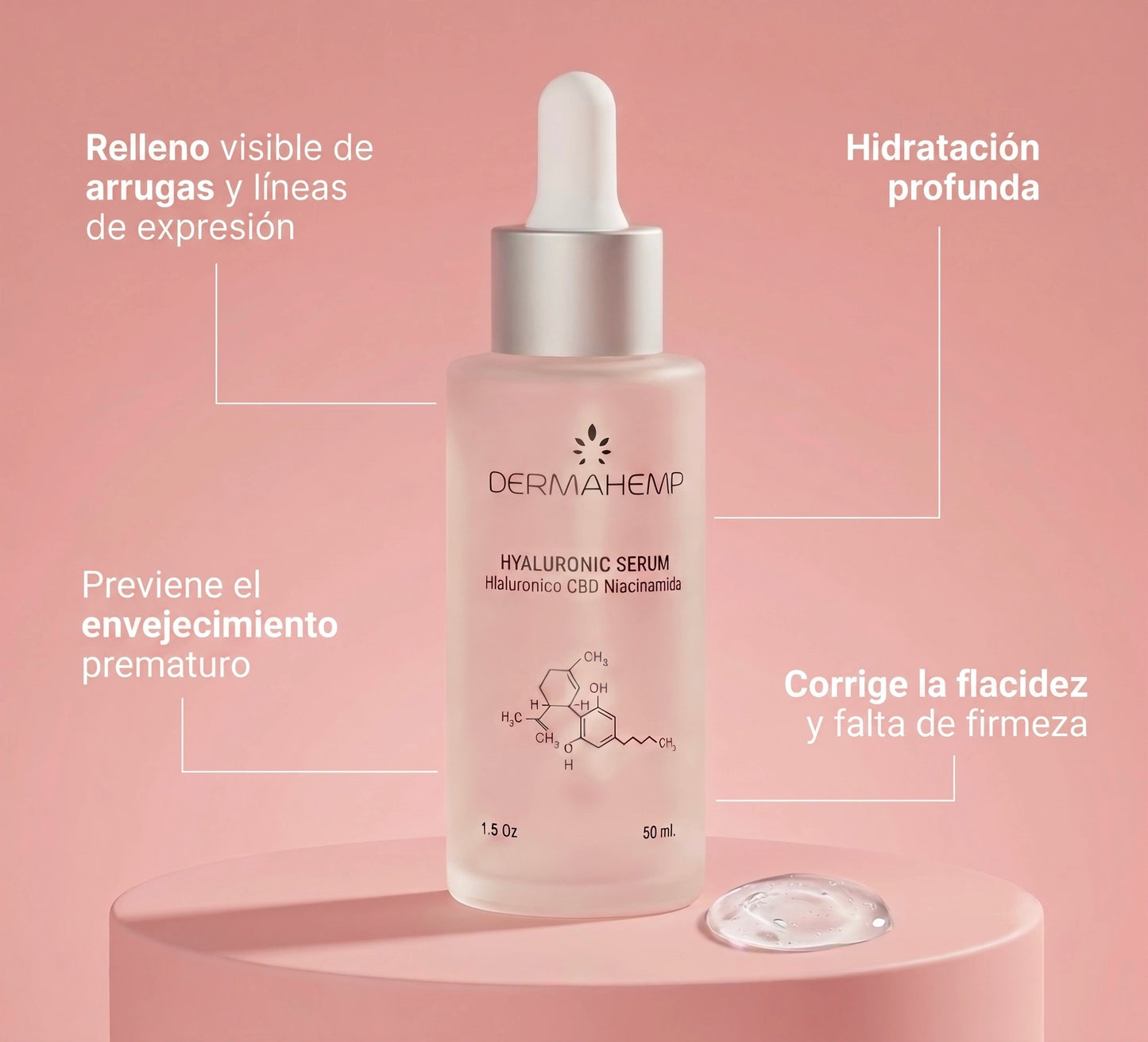 Hyaluronic Serum | Hidratación Profunda y disminuye líneas de expresión